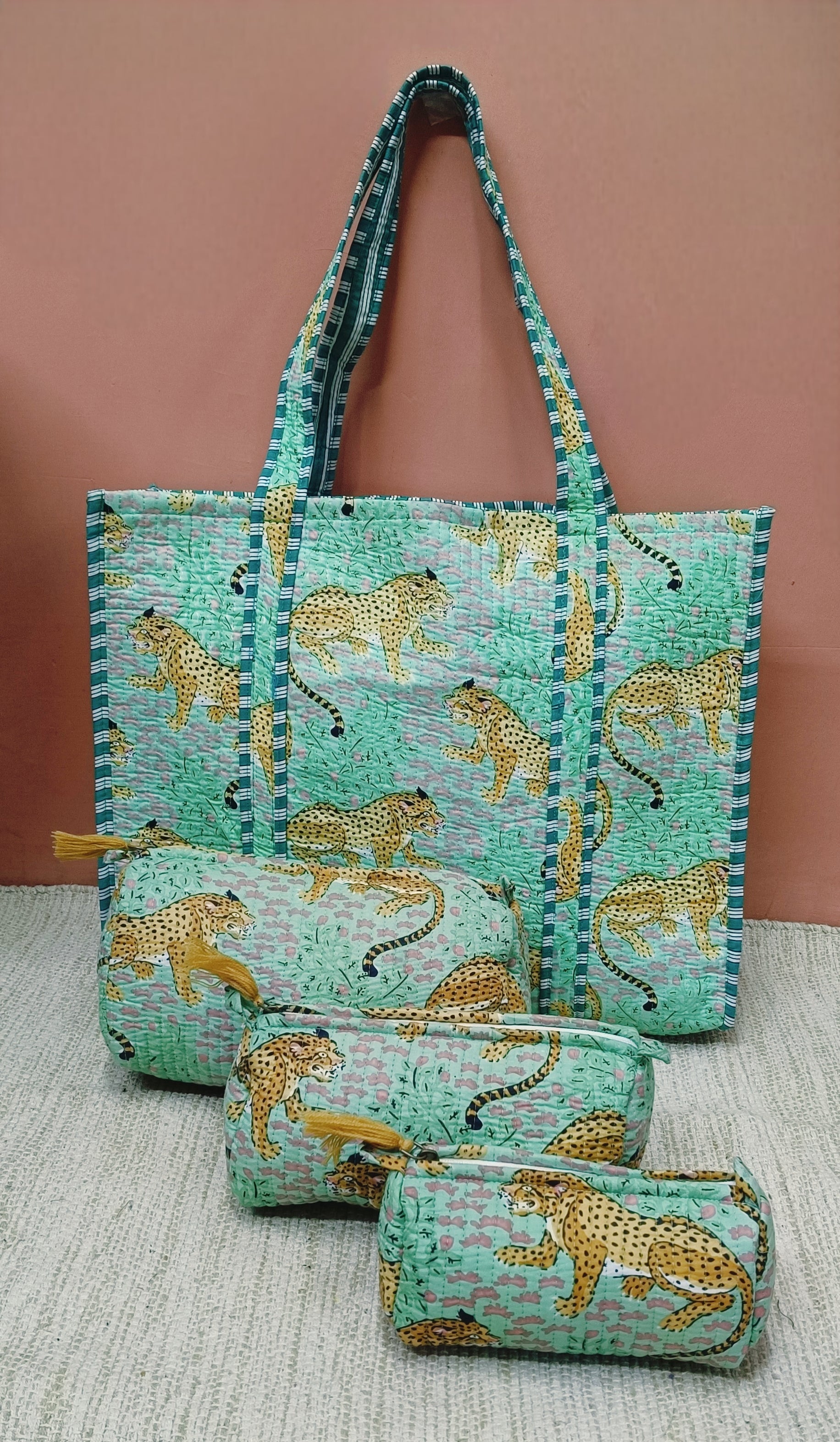 Tote Bag with set of 3 Pouches