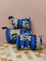 Set of 3 cosmetic bag/pouches with waterproof lining