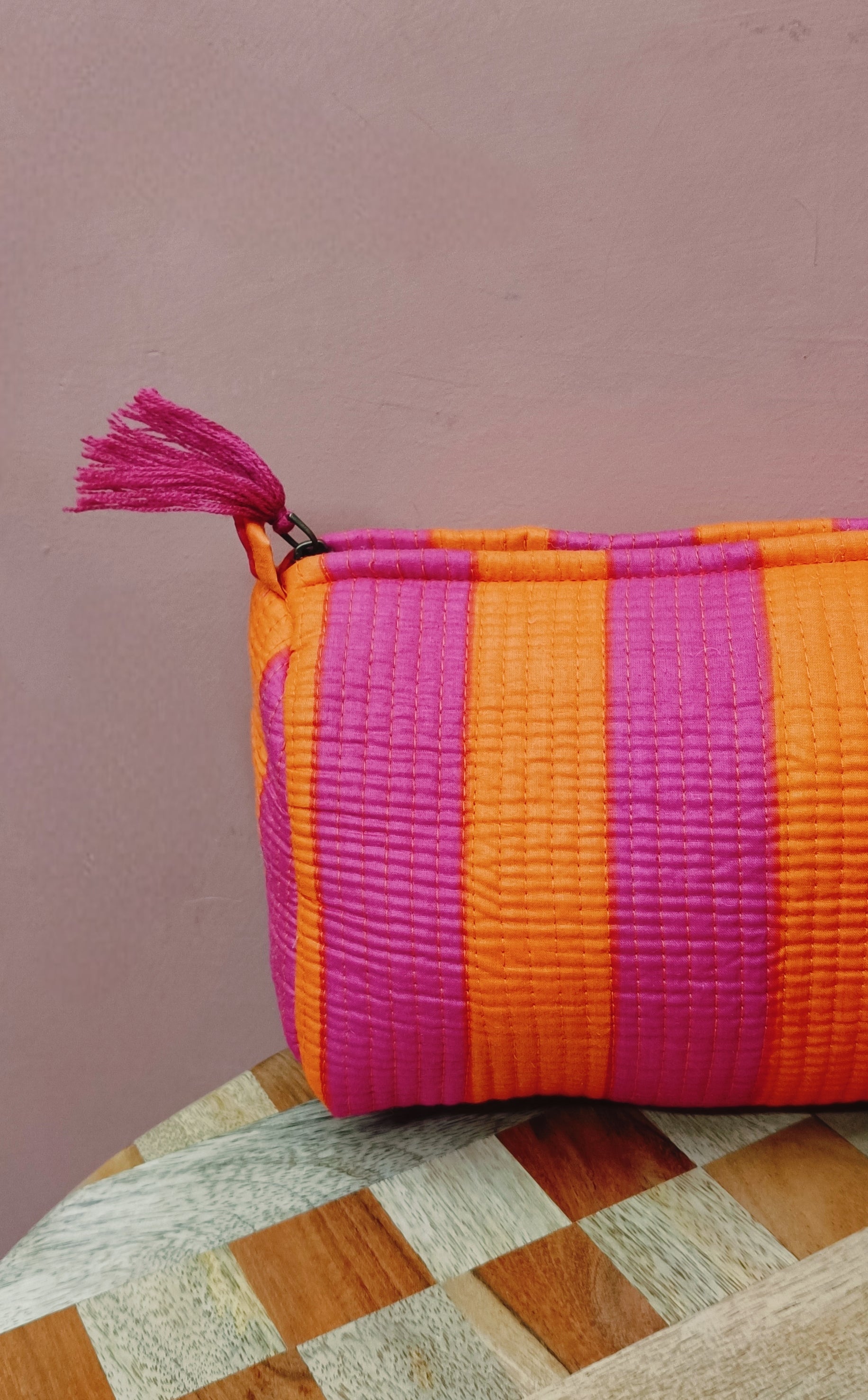 Set of 3 cosmetic bag/pouches with waterproof lining