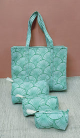 Tote Bag with set of 3 Pouches
