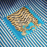 Handblock Printed Quilted Tote Bag without zip/button 17x18x 6 inches