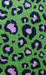 Handblock Printed Quilted Tote Bag without zip/button 17x18x 6 inches
