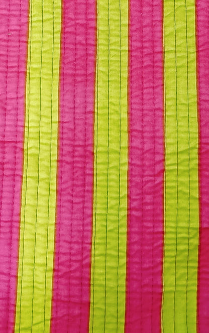 Handblock Printed Quilted Tote Bag without zip/button 17x18x 6 inches