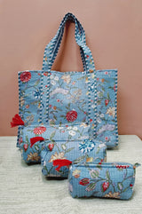 Tote Bag with set of 3 Pouches