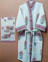 Gift Box – 1 Unisex Bathrobe, 1 Bath Towel, 2 hand Towels