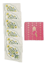 Gift Box with 6 hand block printed cotton table napkins
