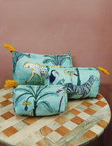 Set of 3 cosmetic bag/pouches with waterproof lining