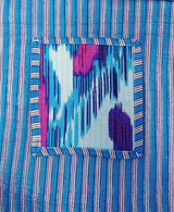 Handblock Printed Quilted Tote Bag with concealed zip ( 17x18x 6 inches)