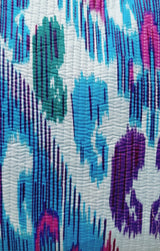 Handblock Printed Quilted Tote Bag with concealed zip ( 17x18x 6 inches)