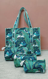 Tote Bag with set of 3 Pouches