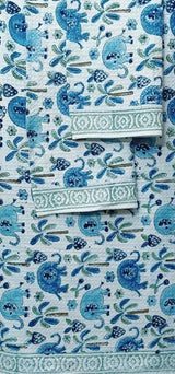 Kids Gift Set - Handblock Printed Towels - 1 Bath + 2 Hand Towels