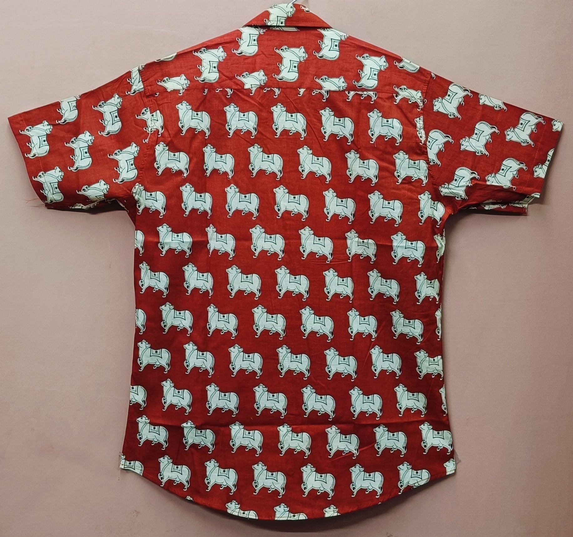 Men by House of Gulab Short Sleeves Cotton Shirt