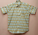 Men by House of Gulab Short Sleeves Cotton Shirt
