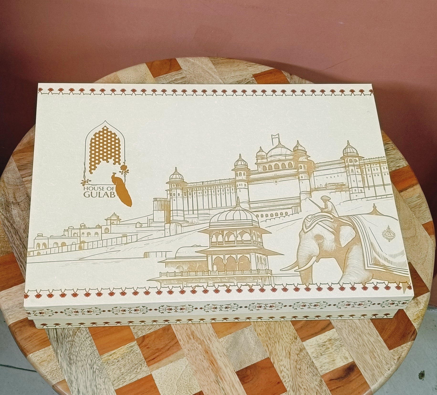 Rakhi Gift Box – Stylish Tote Bag with 3 Coordinated Utility Pouches