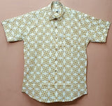 Men by House of Gulab Short Sleeves Cotton Shirt