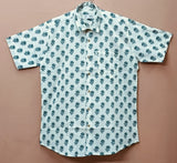 Men by House of Gulab Short Sleeves Cotton Shirt