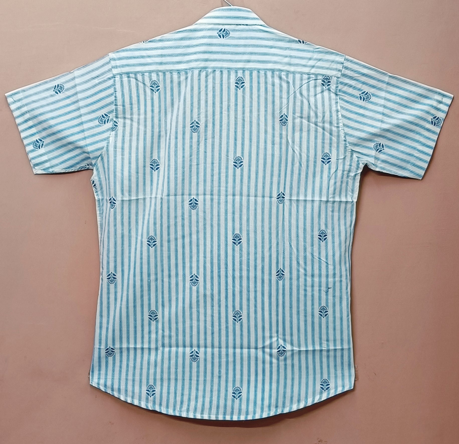 Men by House of Gulab Short Sleeves Cotton Shirt