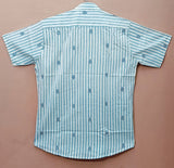 Men by House of Gulab Short Sleeves Cotton Shirt