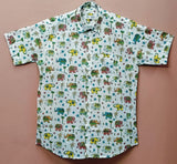 Men by House of Gulab Short Sleeves Cotton Shirt
