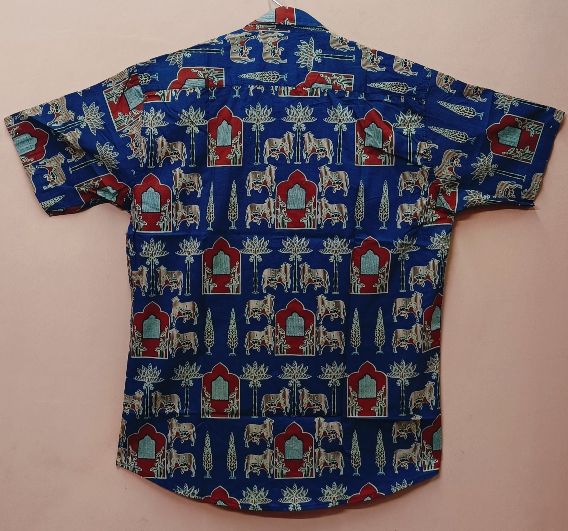 Men by House of Gulab Short Sleeves Cotton Shirt