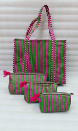Tote Bag with set of 3 Pouches