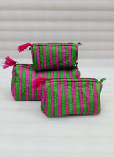 Set of 3 cosmetic bag/pouches with waterproof lining