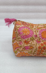 Set of 3 cosmetic bag/pouches with waterproof lining