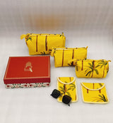 Rakhi Gift Box – Set of 5 Utility Pouches (3 Makeup Pouches, 1 Sunglass Pouch, 1 Sanitary Napkin Pouch)