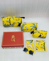 Rakhi Gift Box – Set of 5 Utility Pouches (3 Makeup Pouches, 1 Sunglass Pouch, 1 Sanitary Napkin Pouch)
