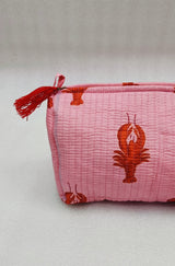 Set of 3 cosmetic bag/pouches with waterproof lining