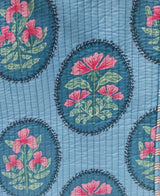 Handblock Printed Quilted Tote Bag without zip/button 17x18x 6 inches