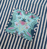 Handblock Printed Quilted Tote Bag without zip/button 17x18x 6 inches