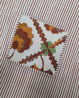 Handblock Printed Quilted Tote Bag without zip/button 17x18x 6 inches