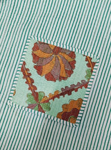 Handblock Printed Quilted Tote Bag without zip/button 17x18x 6 inches