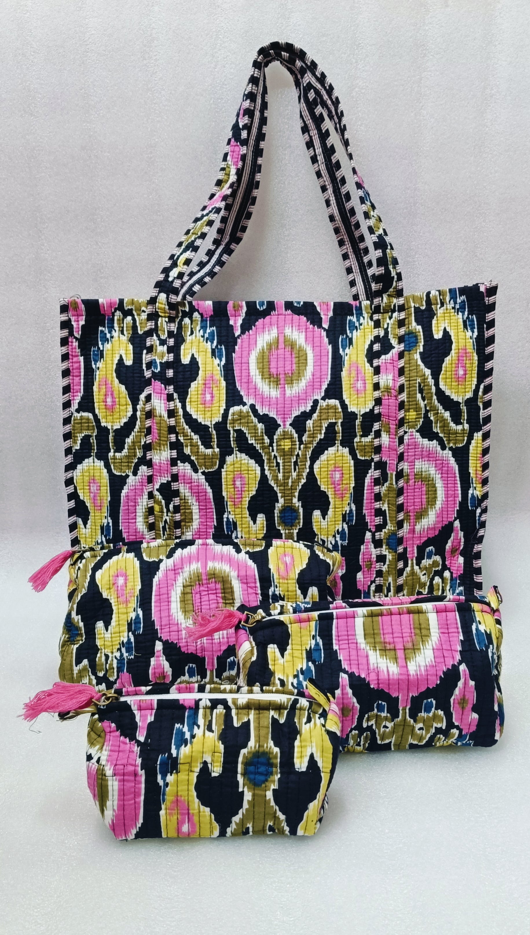 Tote Bag with set of 3 Pouches