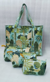 Tote Bag with set of 3 Pouches