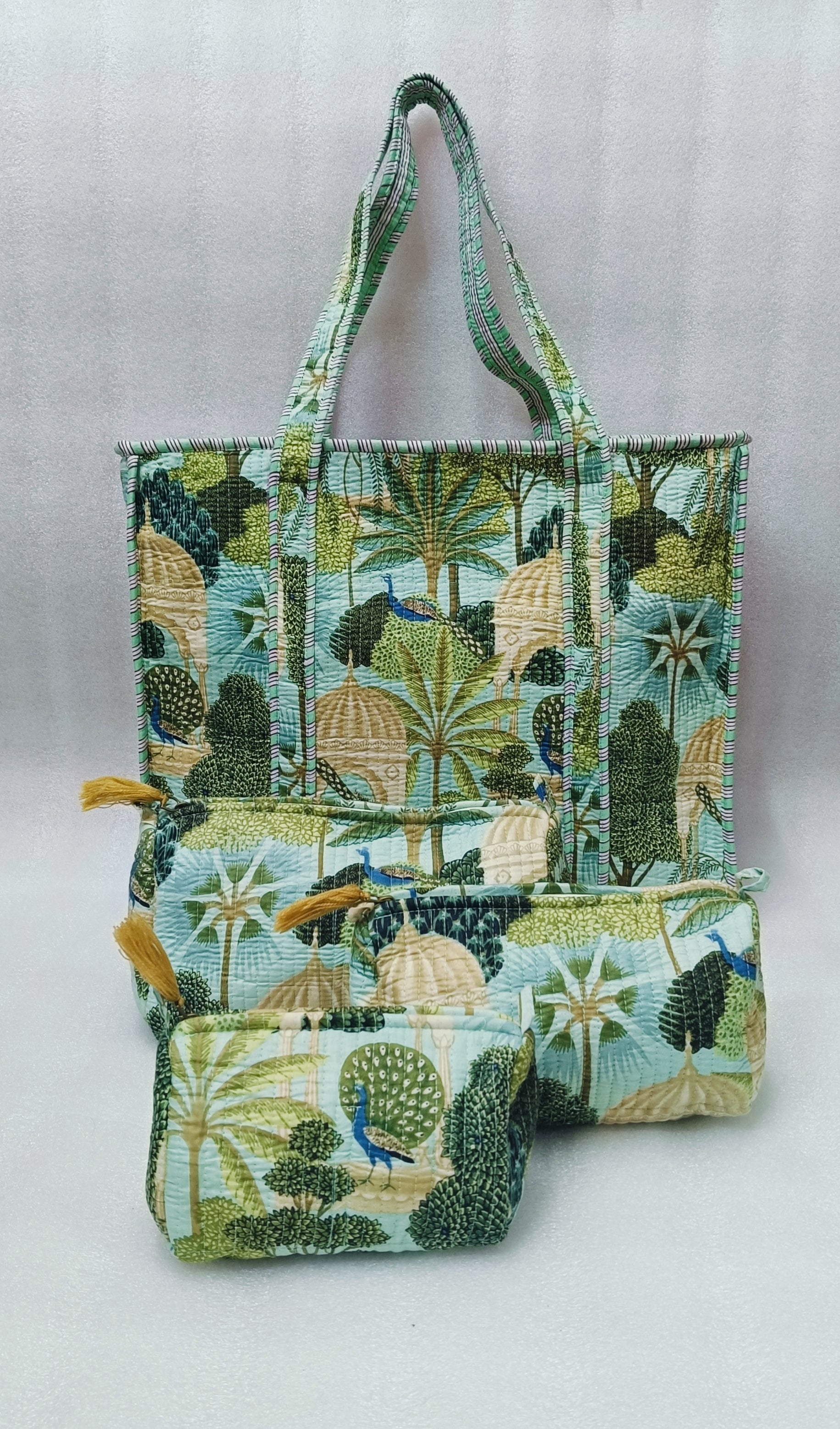 Tote Bag with set of 3 Pouches