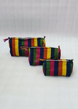 Set of 3 cosmetic bag/pouches with waterproof lining