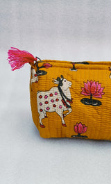 Set of 3 cosmetic bag/pouches with waterproof lining