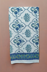 Hand Block Printed Honey Comb Cotton Hand Towel- Set of 2