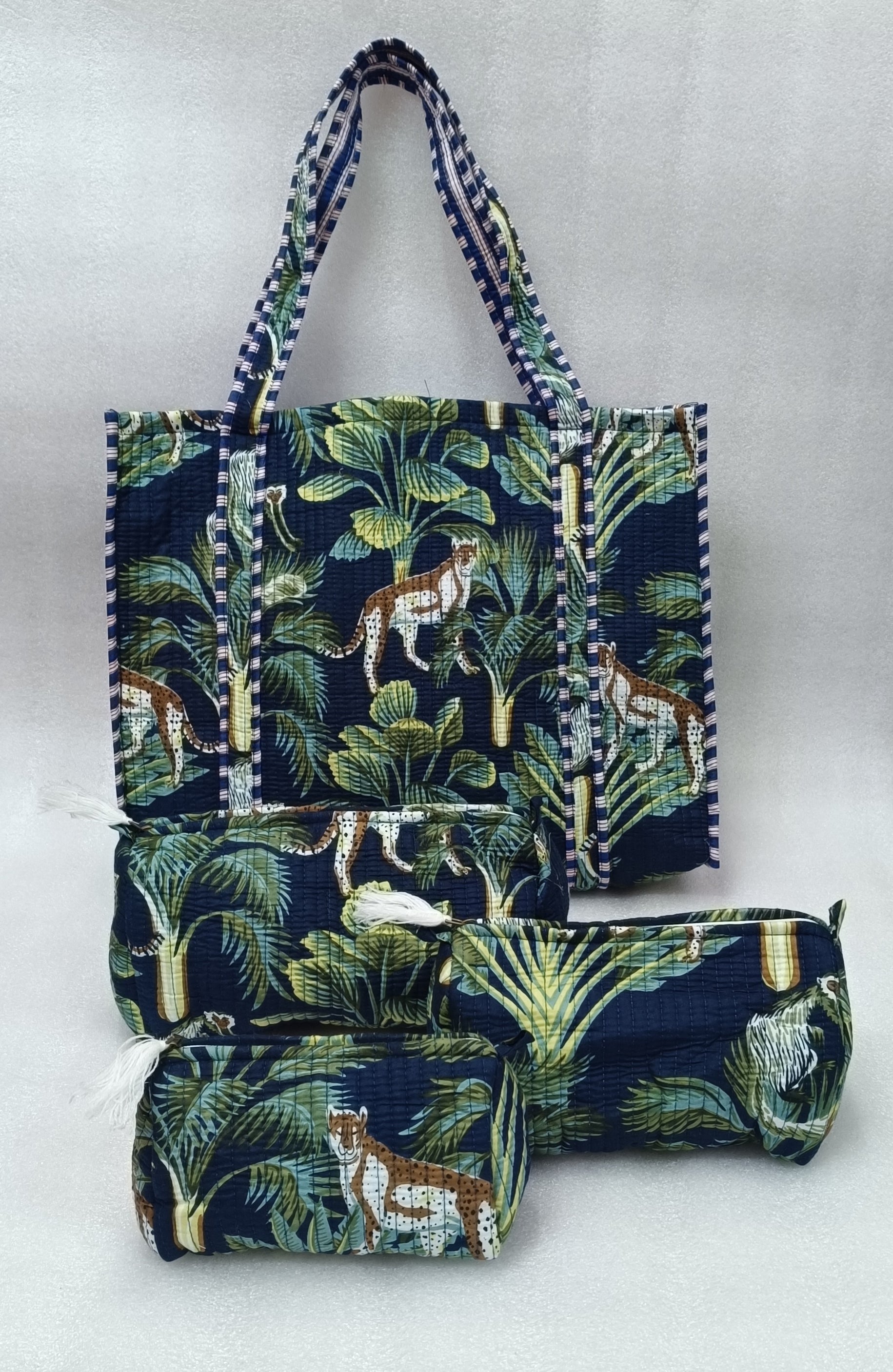 Tote Bag with set of 3 Pouches
