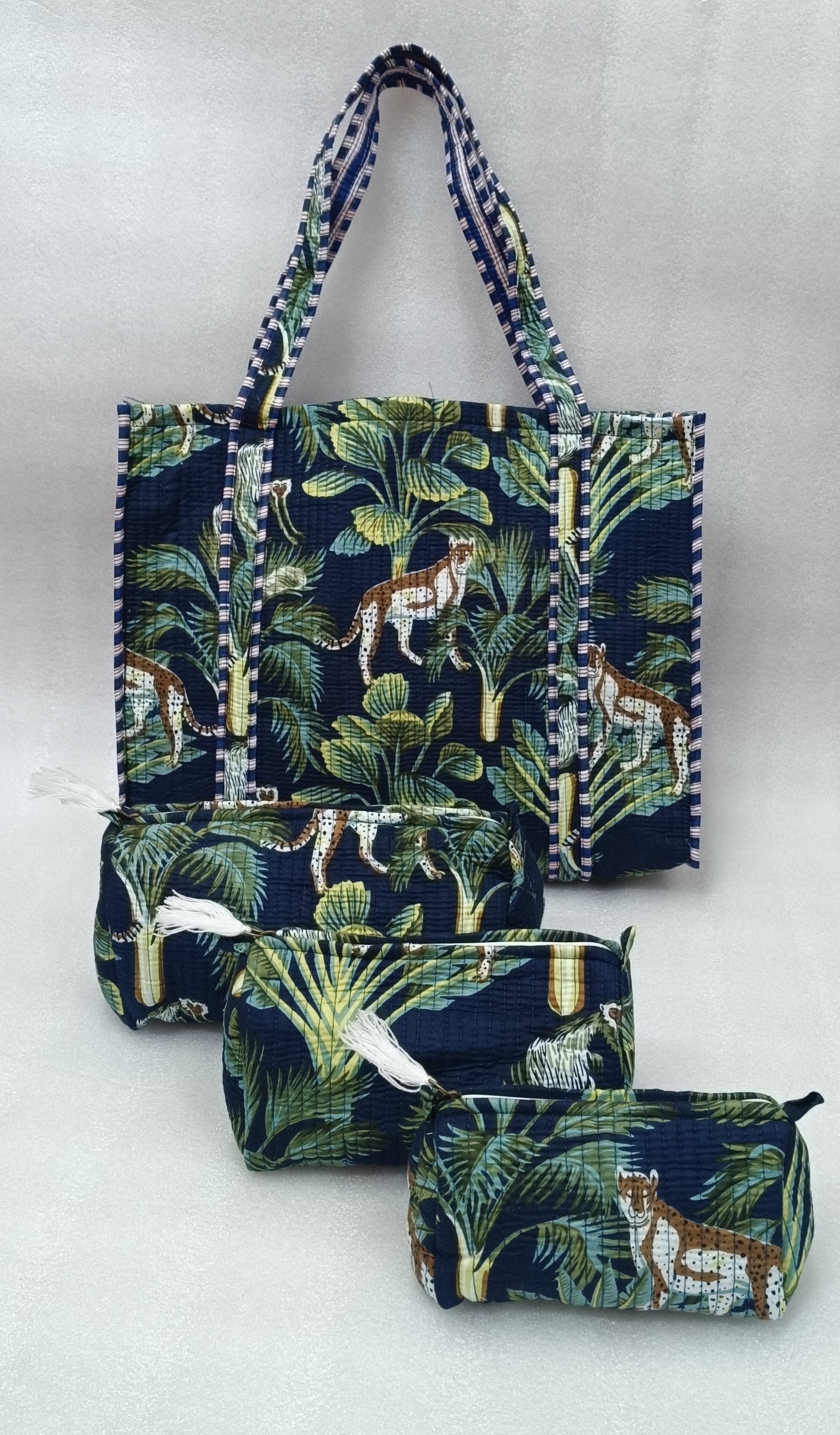 Tote Bag with set of 3 Pouches