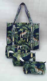 Tote Bag with set of 3 Pouches
