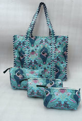 Tote Bag with set of 3 Pouches