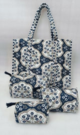 Tote Bag with set of 3 Pouches