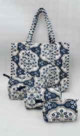 Tote Bag with set of 3 Pouches