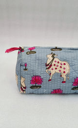 Set of 3 cosmetic bag/pouches with waterproof lining