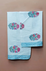 Hand Block Printed Honey Comb Cotton Hand Towel- Set of 2