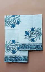 Hand Block Printed Honey Comb Cotton Hand Towel- Set of 2
