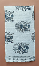 Hand Block Printed Honey Comb Cotton Hand Towel- Set of 2